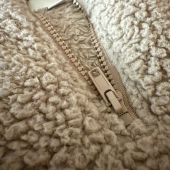 American Eagle Outfitters Gray Sherpa Hoodie - Picture 3 of 4